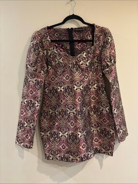 PrettyLittleThing Pink & Black Geometric-Print Mini Dress
